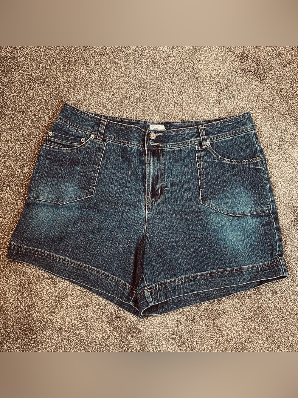 Just My Size Dark Blue Denim Jean Shorts